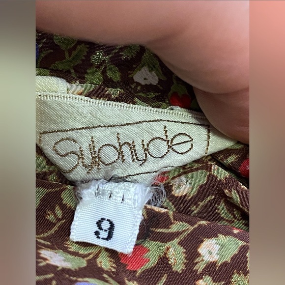 Vintage Floral Long‎ Sleeve Blouse - Picture 5 of 7